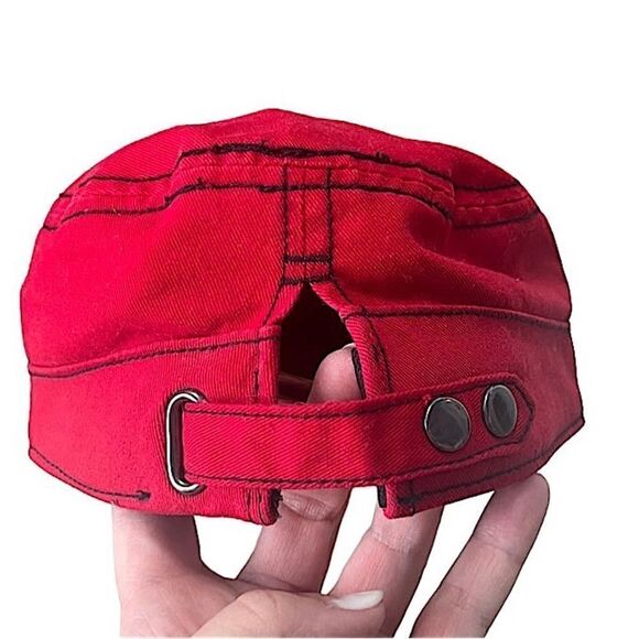 New Era Youth Washington Nationals Military Style Red Cadet Hat - Picture 4 of 11